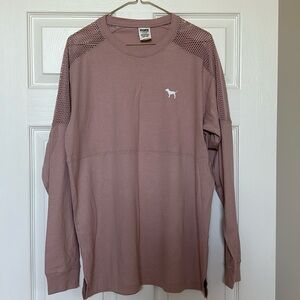 Pink - long sleeve top - size - medium- dust pink